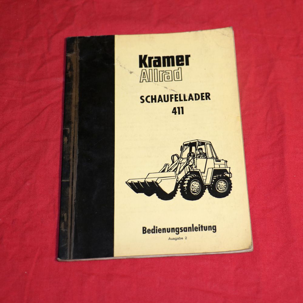 KRAMER 411 Radlader Schaufellader Bedienungsanleitung