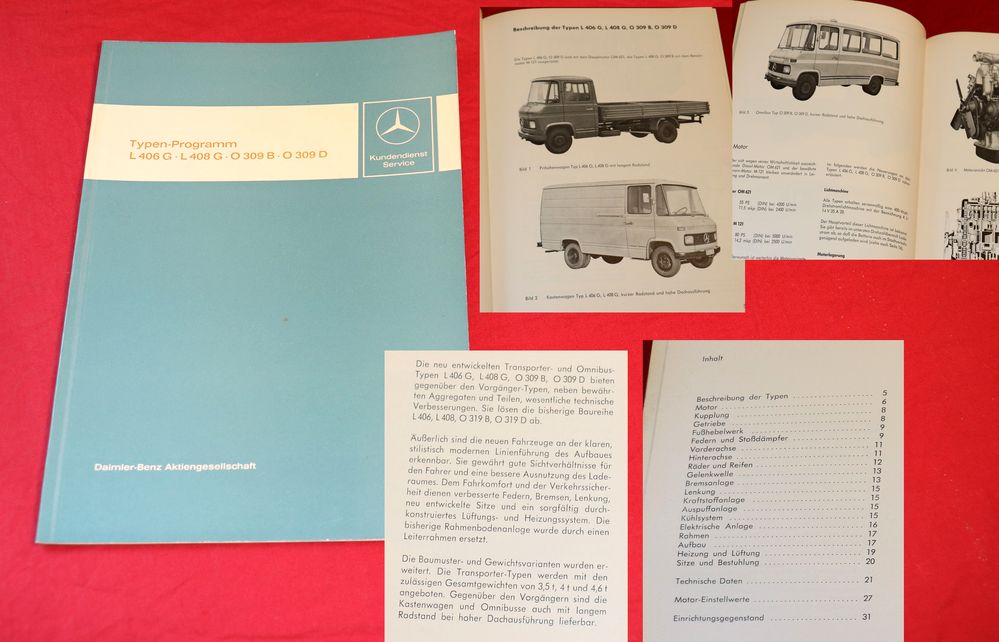 Transporter Mercedes  L 406 G , L 408 G,   O 309 B + D