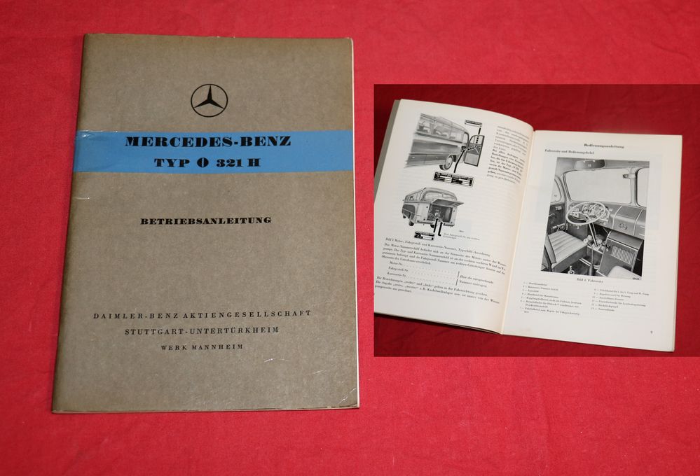 Mercedes O 321 H Bus Betriebsanleitung Omnibus