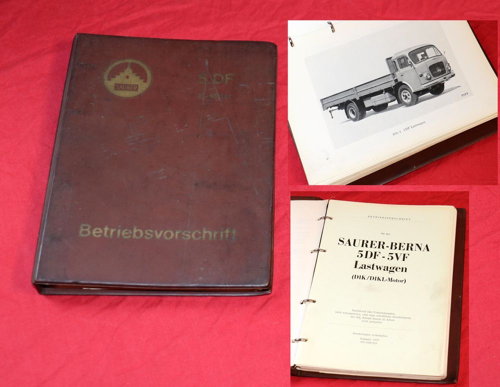 Saurer 5 DF , 5 VF , LKW Anleitung