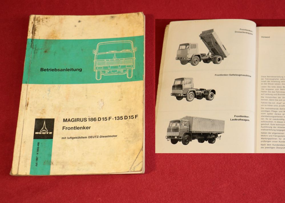 Magirus 186 D 15 F und 135 D 15 F Betriebsanleitung