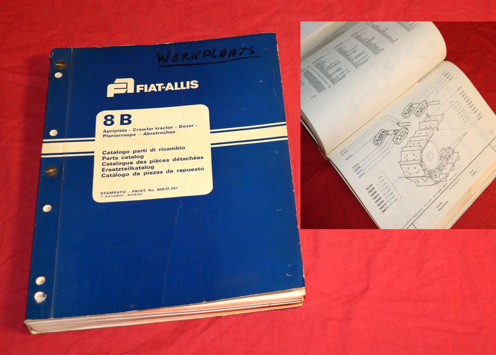 FIAT 8 B Raupe Ersatzteilkatalog Fiat Allis