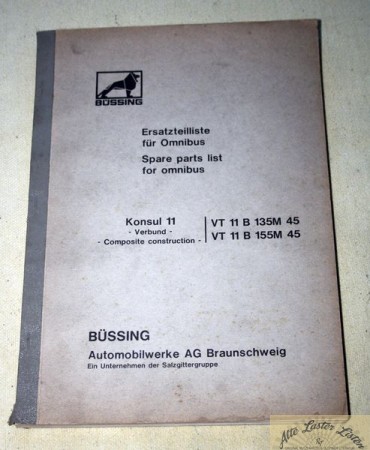 Büssing Bus Konsul 11 Verbund VT 11 B 135 / 155 M 45