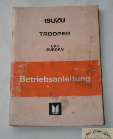 ISUZU Trooper Betriebsanleitung
