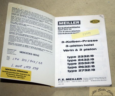 MEILLER   Dreiseiten - Kipper    auf  MB  LP 813, 913