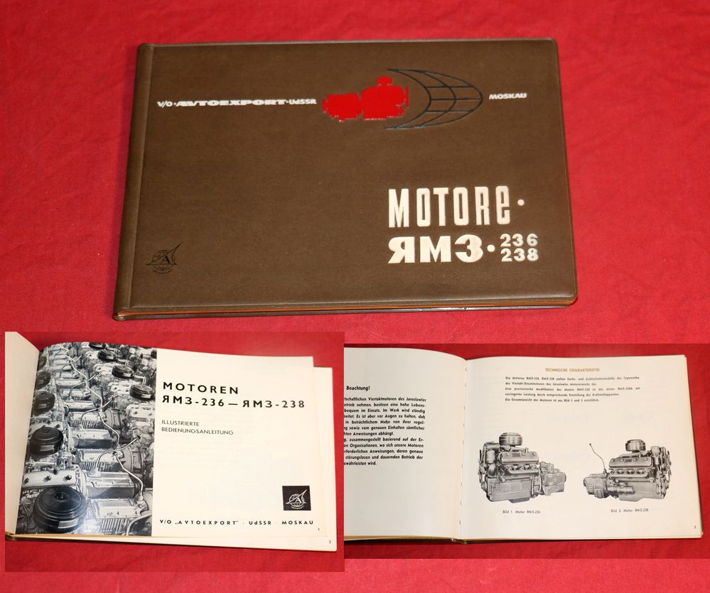 JaMZ 236 , 238 Dieselmotor V6 und V8 Betriebsanleitung