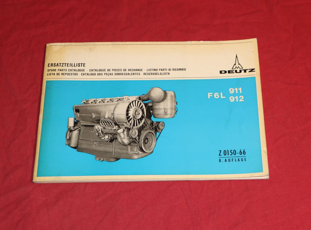 Deutz Motor F 6 L 911, 912 Ersatzteilliste