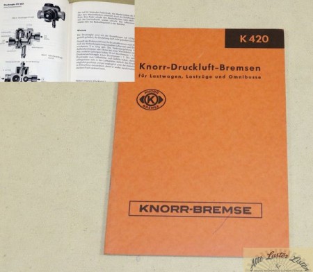 KNORR  Druckluftbremsen für LKW und Busse , 1955