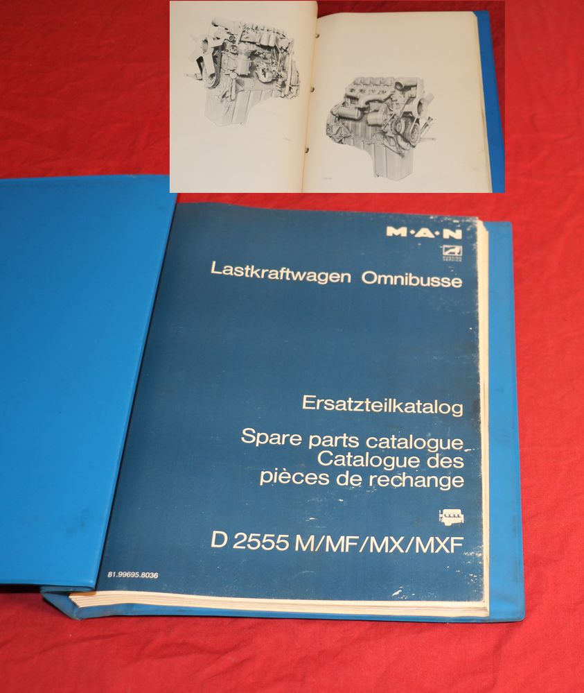 Ersatzteilliste MAN Motor  D 2555  M / MF / MX / MXF