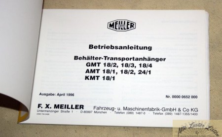 MEILLER    Behälter Transportanhänger  GMT, AMT, KMT  18