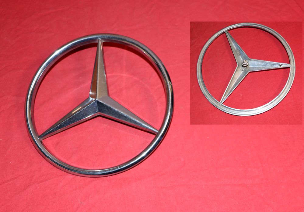 Mercedes Stern Emblem 20 cm verchromt
