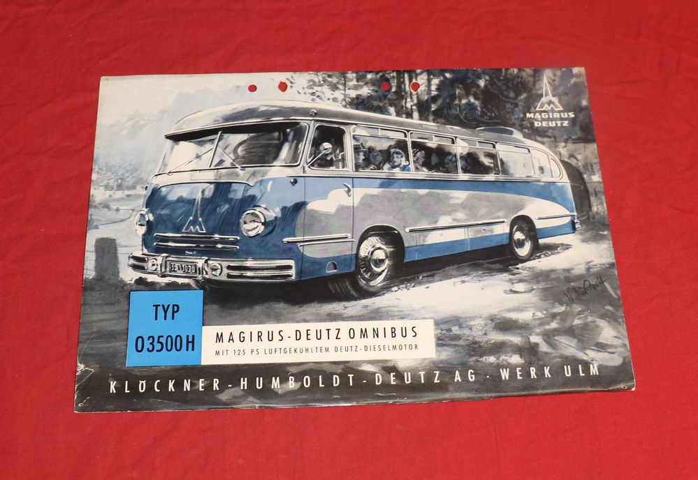 Magirus Omnibus O 3500 H Prospektblatt