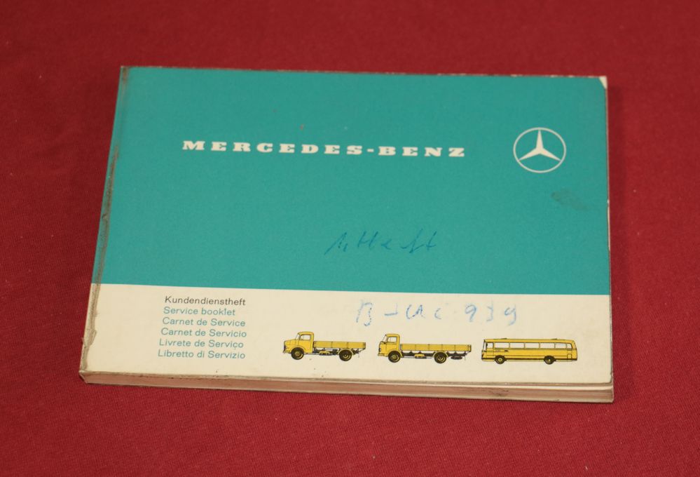 Kundendienst - Scheckheft Mercedes LKW und Busse , 1963
