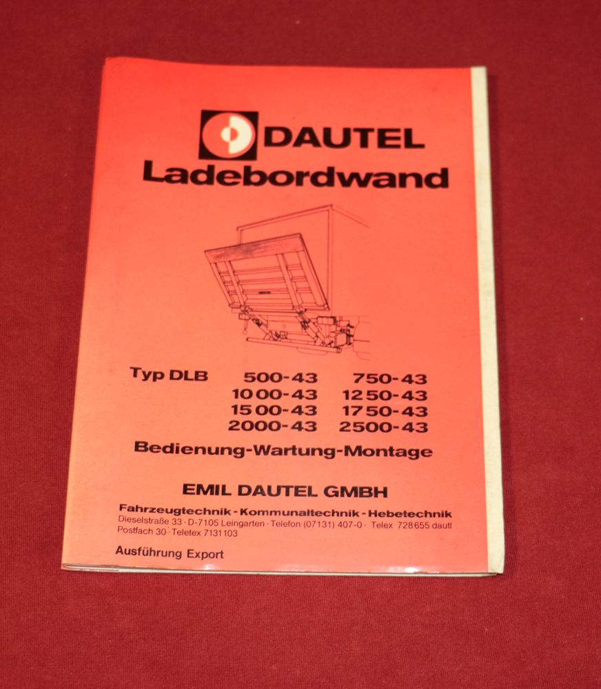 DAUTEL Ladebordwand  DLB 500 bis 2500 - 43