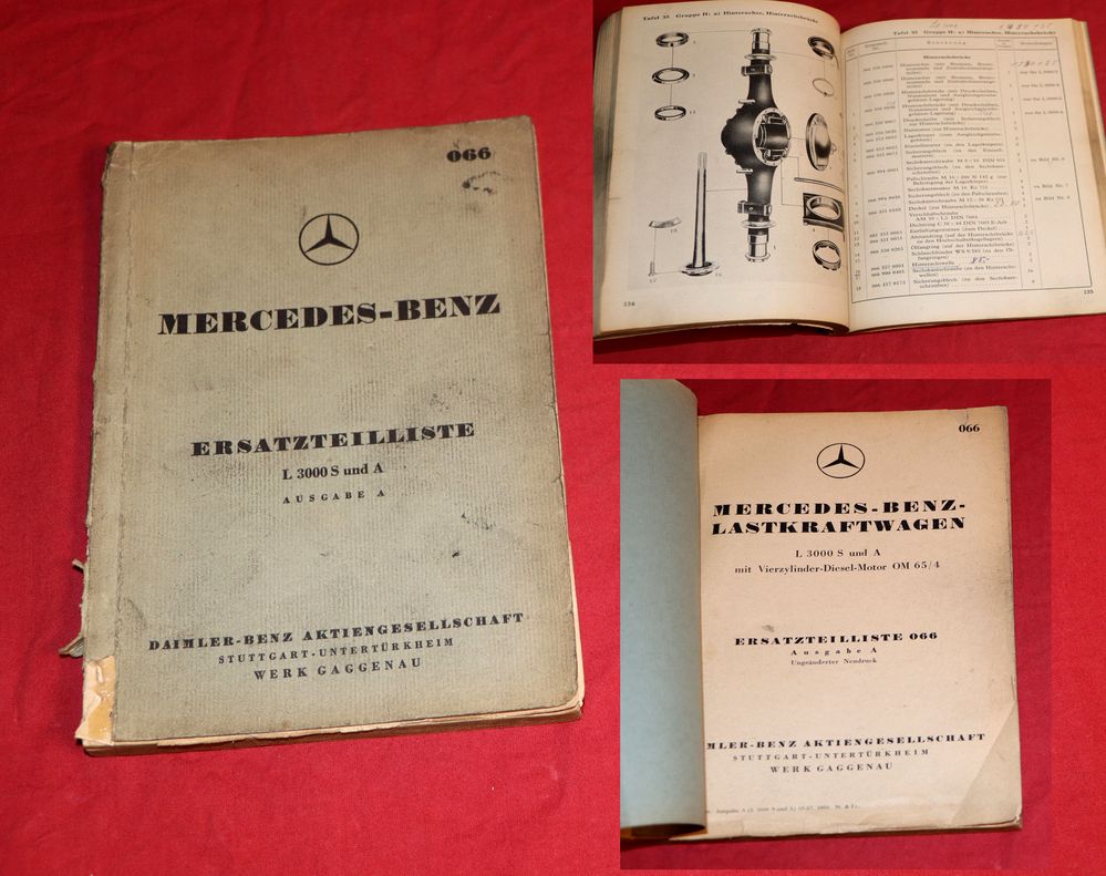 Mercedes L 3000 S und A Ersatzteilliste