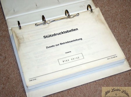 Stützdrucktabellen   KRUPP    KMK     6160