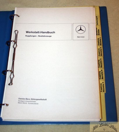 Werkstatthandbuch Mercedes Kupplungen LKW    1968 - 72