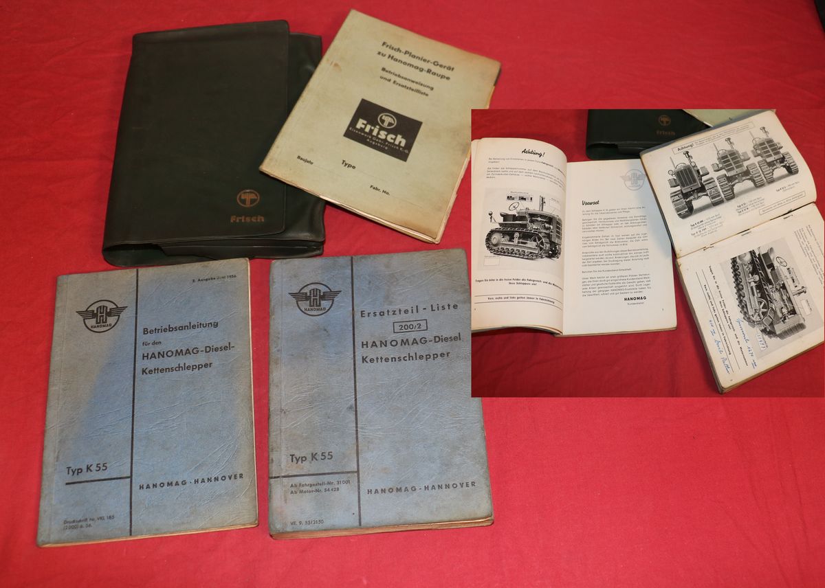 Hanomag K 55 Raupe Betriebsanleitung Fahrzeugmappe