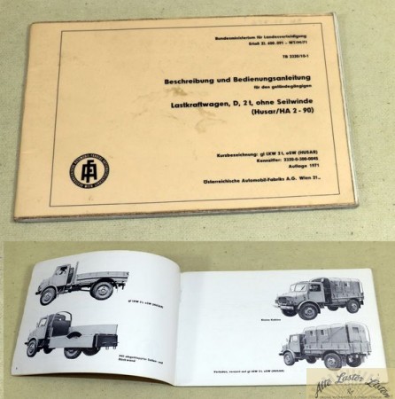ÖAF Husar LKW 2t 4x4 Betriebsanleitung