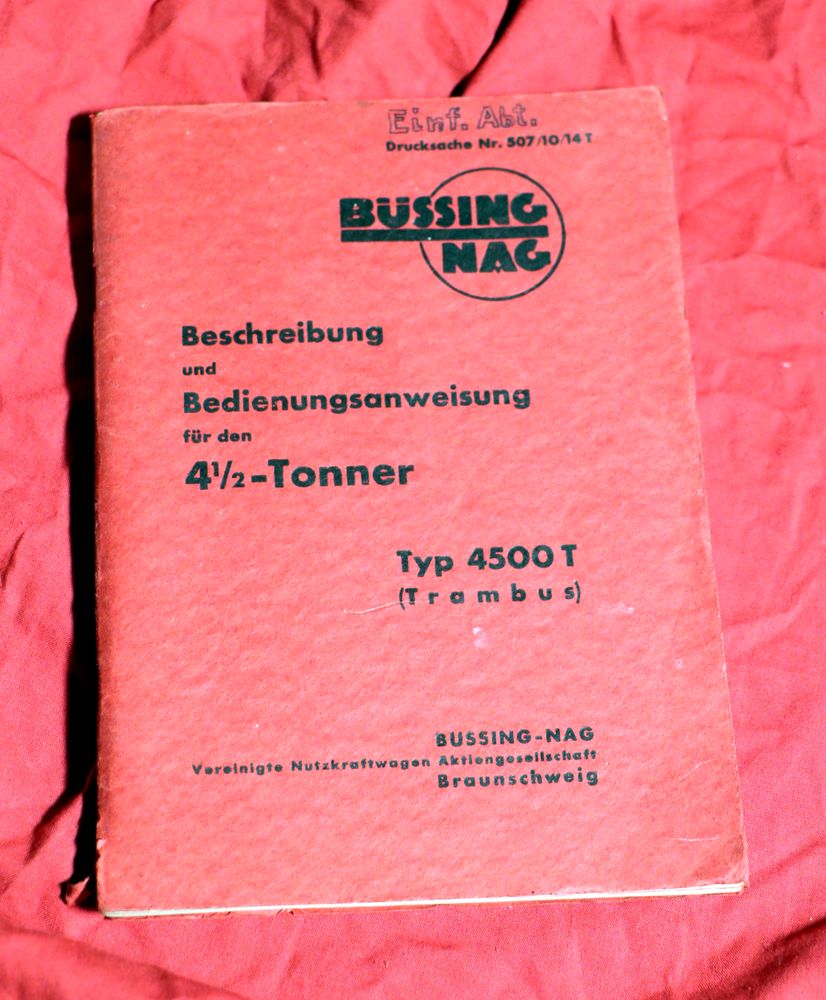 Büssing NAG 4 1/2 Tonner , 4500 T Trambus