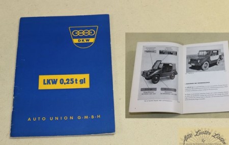 DKW Munga LKW 0,25 t gl Betriebsanleitung