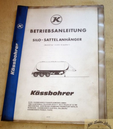 Kässbohrer  Silo Sattelanhänger  nicht kippbar
