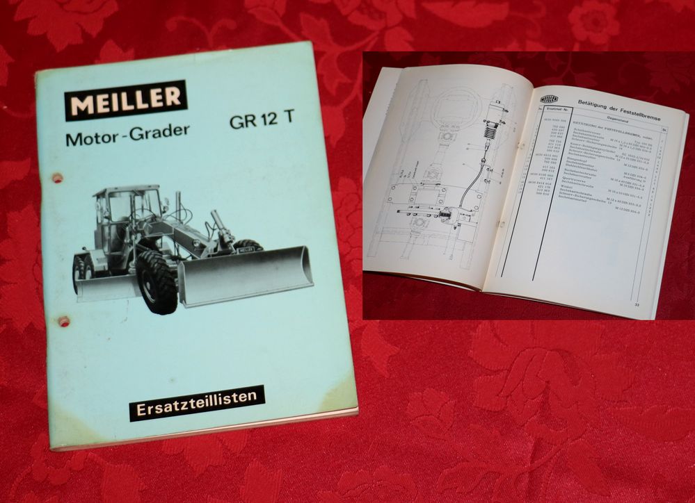 MEILLER GR 12 T  Grader Ersatzteilliste