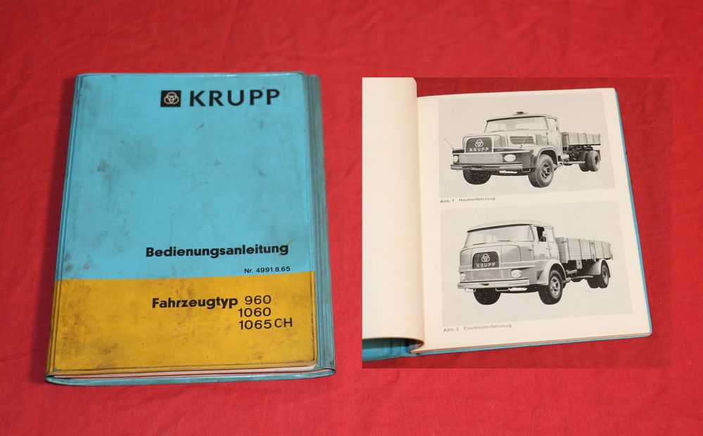 KRUPP 960, 1060, 1065 LKW Hauber + Frontlenker 