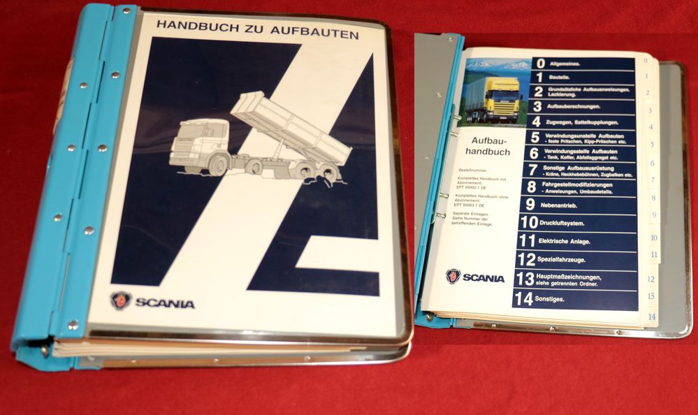 SCANIA Aufbau Handbuch , Aufbaurichtlinien
