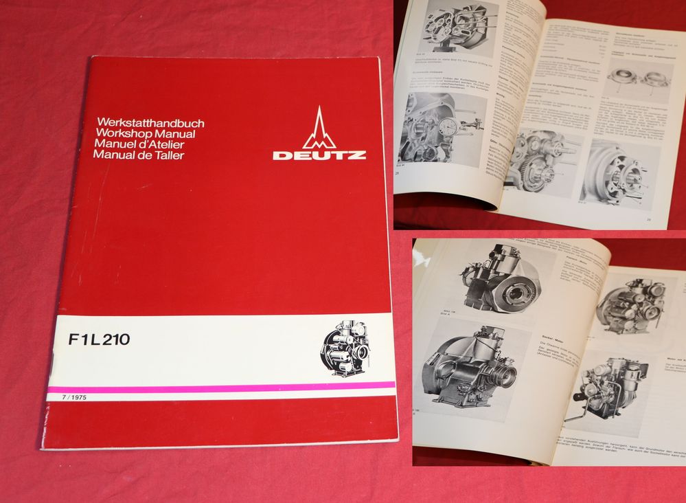 Deutz Motor F 1 L 210 Werkstatthandbuch