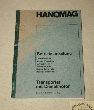 Hanomag Transporter mit Dieselmotor  F 20 - 35 , mit D 301