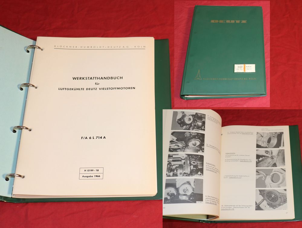 Deutz F 6 L 714 A Vielstoffmotor Werkstatthandbuch