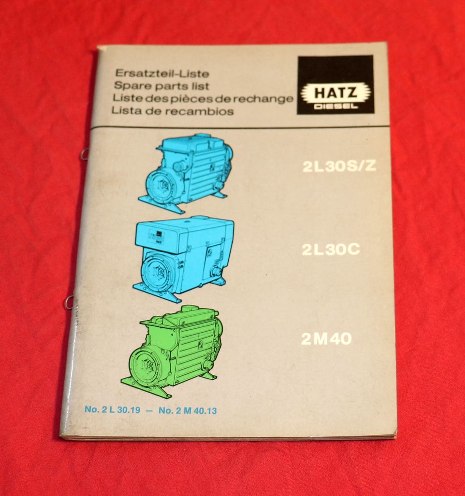 Hatz Motor 2 L 30 S, Z, C + 2 M 40