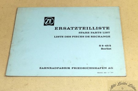 ZF   S 8-45 /2   Getriebe    Berliet