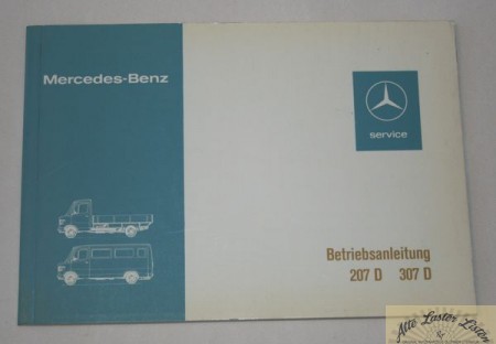 Betriebsanleitung Mercedes  207 D , 307 D Transporter T1