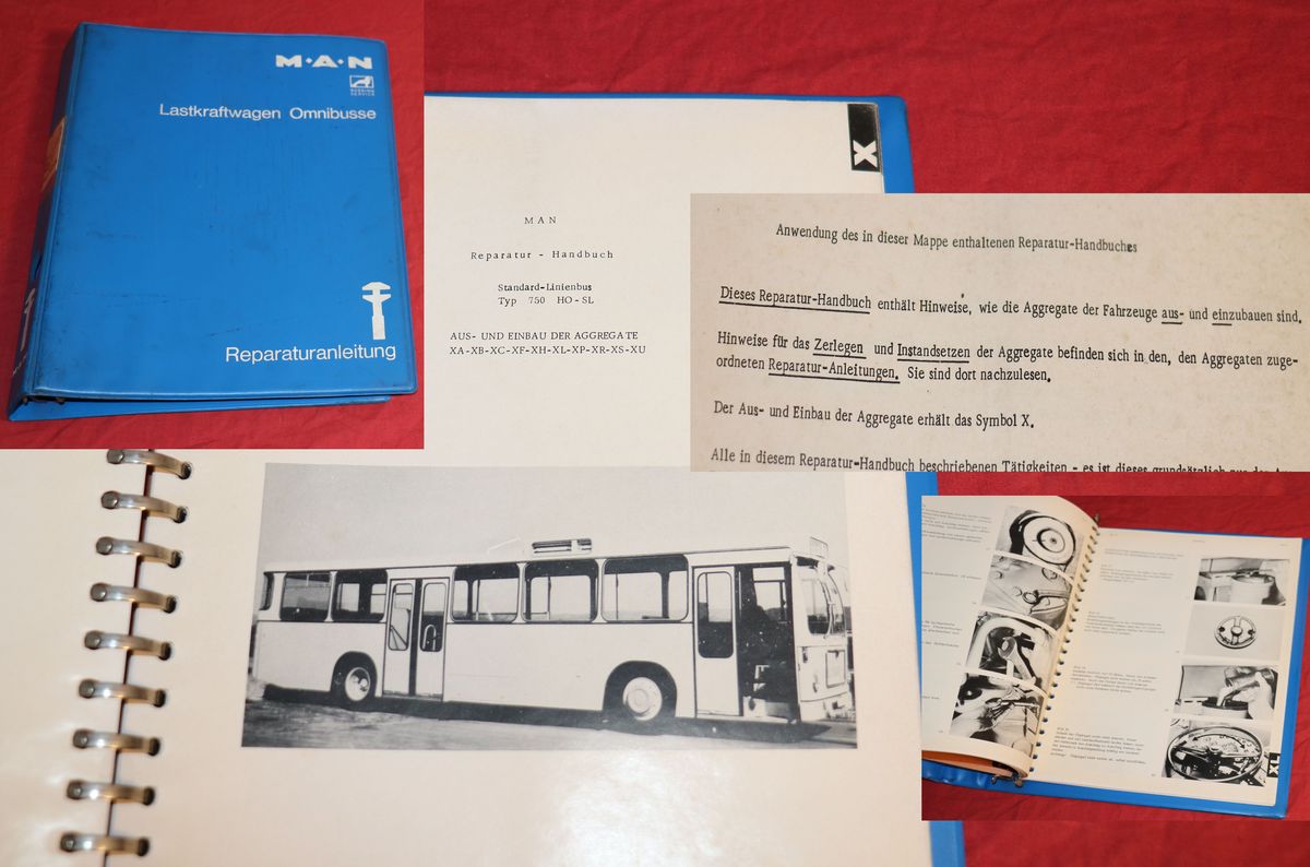MAN Bus 750 HO - SL Reparatur Handbuch