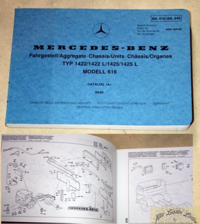 Fahrgestell LKW Mercedes 1422 , 1425         Modell 616