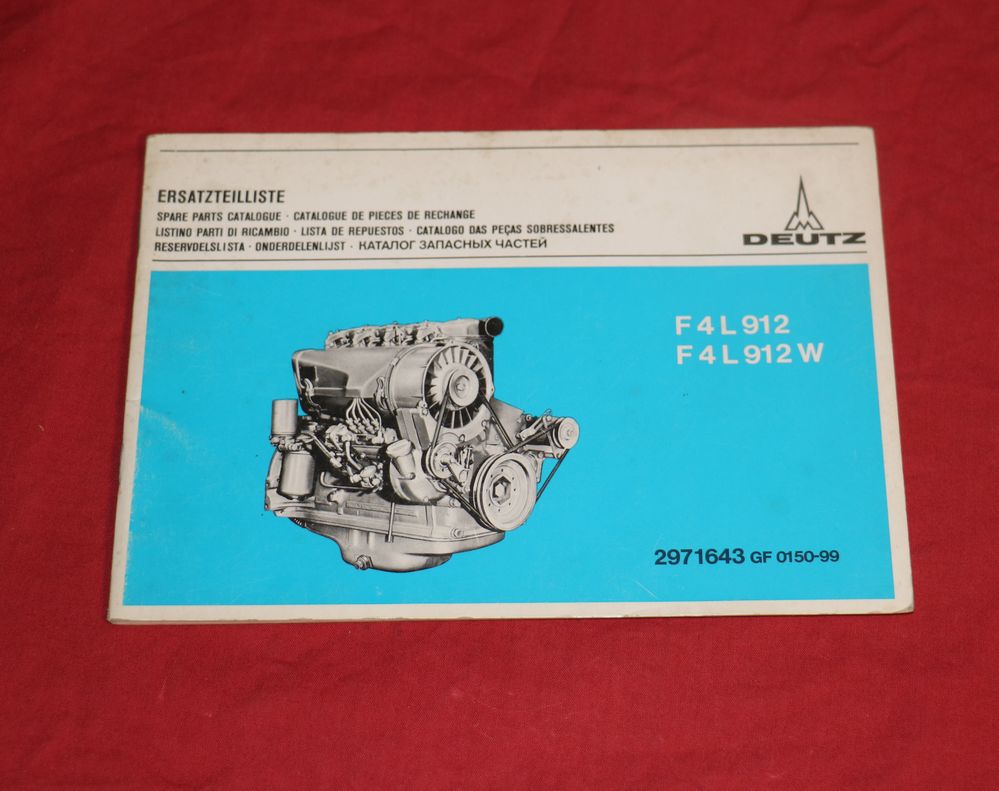 Deutz Motor F 4 L 912 Ersatzteilliste