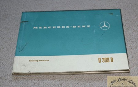 Mercedes O 309 D   Operating Instructions