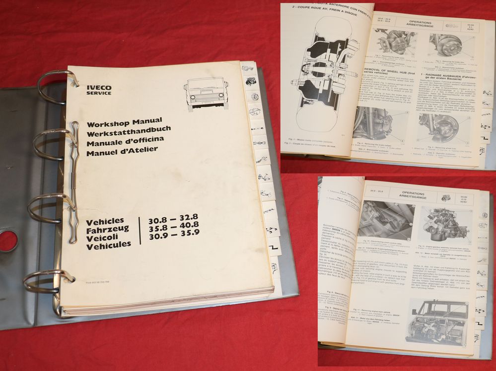 IVECO 30.8 - 32.8 , 35.8 - 40.8,  30.9 - 35.9 Werkstatthandbuch