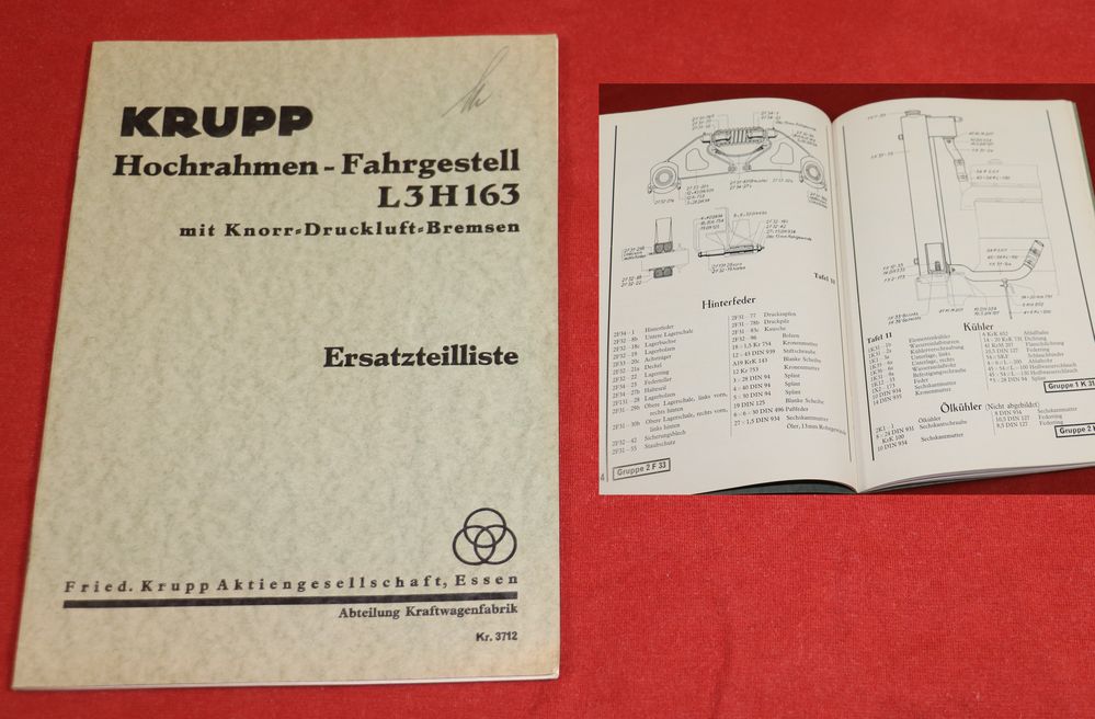 Krupp L3 H 163 , 3 Achser Hochrahmen Fahrgestell