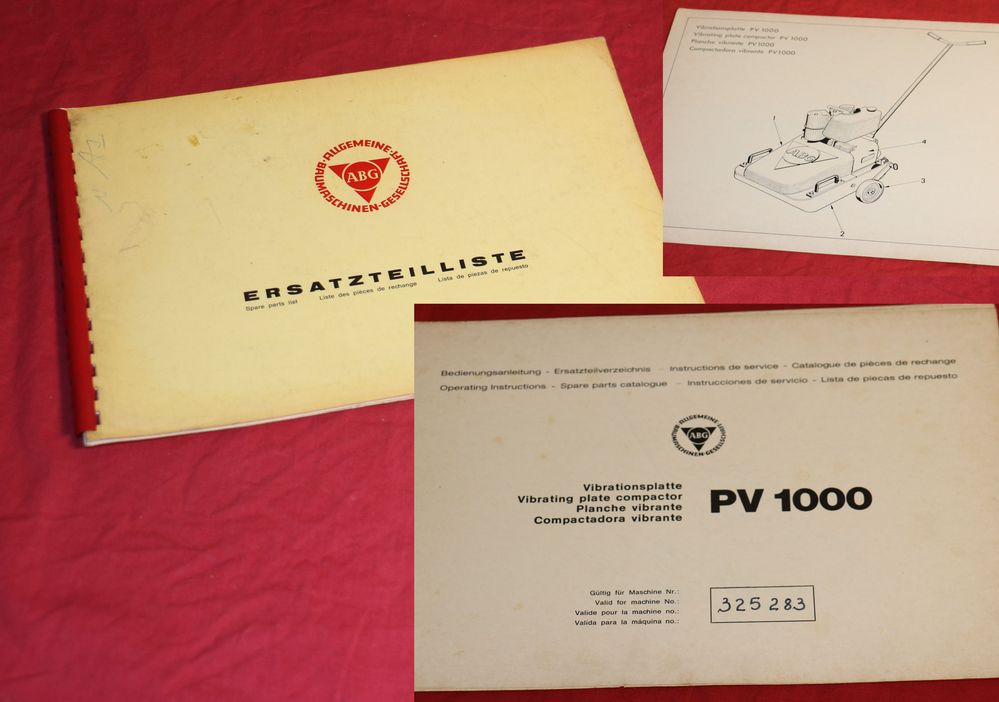  ABG  PV 1000 Rüttler , Vibrationsplatte
