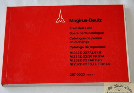 M 232 D 20 FAL , Magirus 232 D 22 / 26  FL, FS, FK, FAK