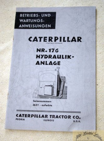 CATERPILLAR   No. 176   Hydraulik Anlage