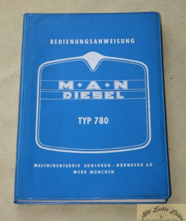 LKW MAN 780 , Betriebsanleitung