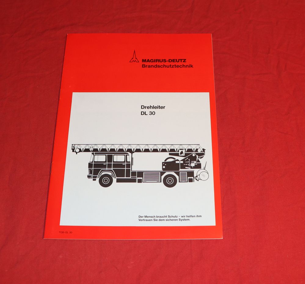 Magirus Drehleiter DL 30 Feuerwehr Prospekt
