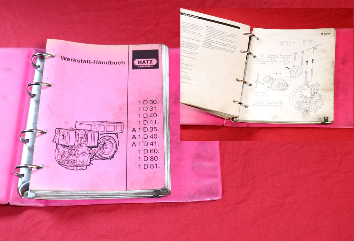Hatz 1 D 30, 31bis 81 , A1D 35, 40, 41 Werkstatthandbuch