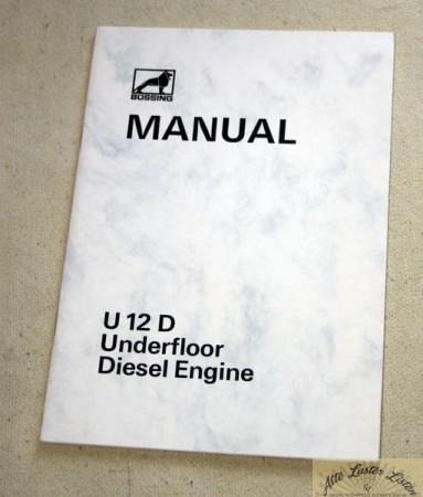 Büssing U 12 D          Underfloor Diesel Engine