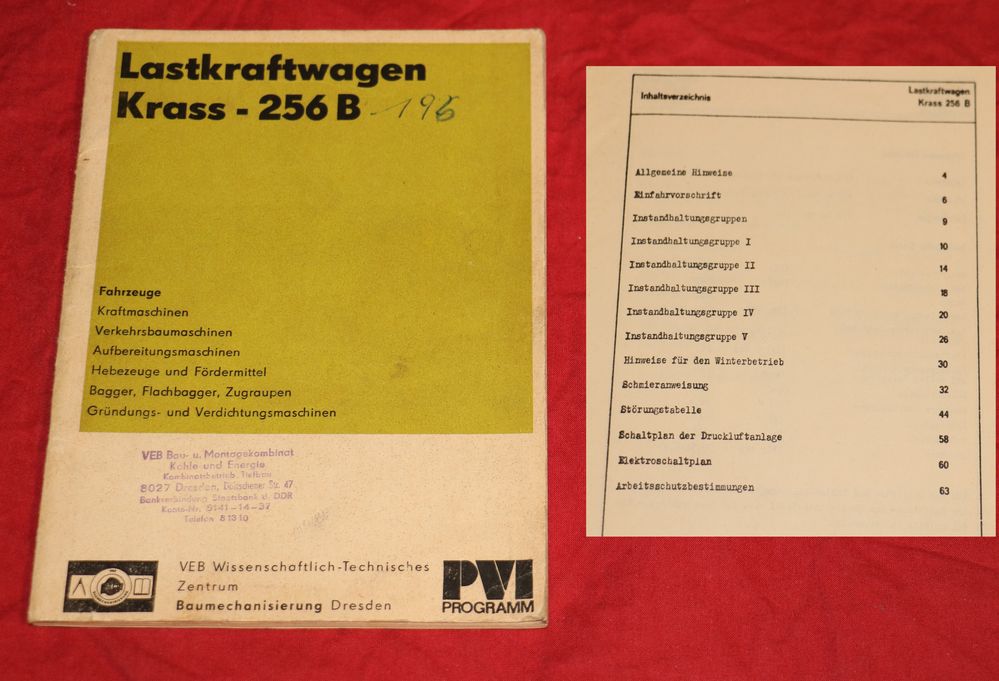 21758 KRAZ 256 B  vorbeugende Instandhaltung