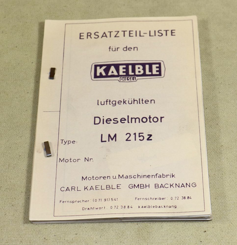 Kaelble     Dieselmotor    LM  215 z